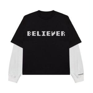 pixel believer layered long sleeve